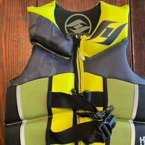 Kids Life Jacket - Yellow/Black - 50-90 lbs.